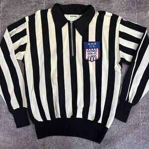 Men's Vintage 70's Winn Well AHA Illinois Referee Uniform Game Worn Jersey Sz L